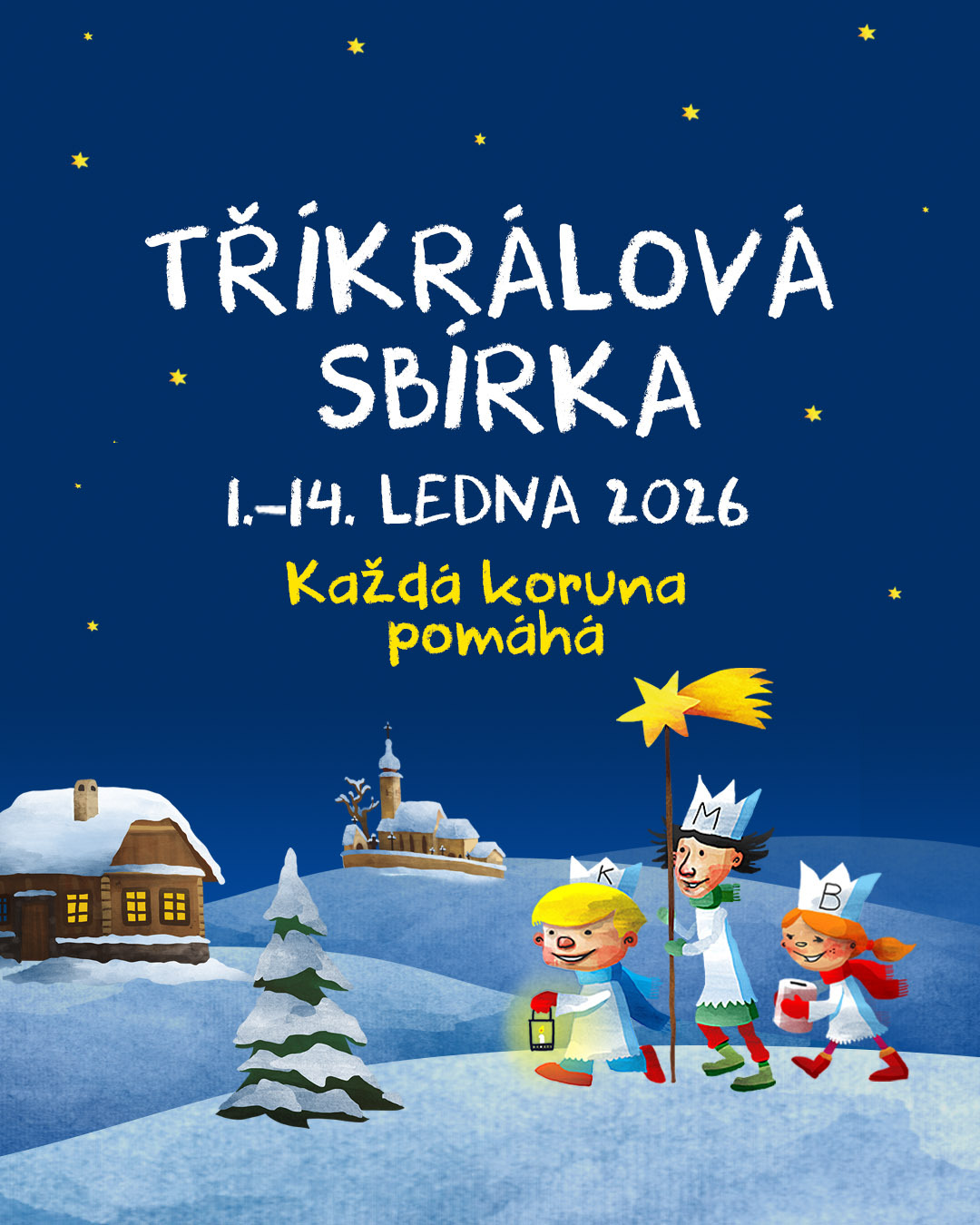 Tříkrálová sbírka dne 10.1.2026