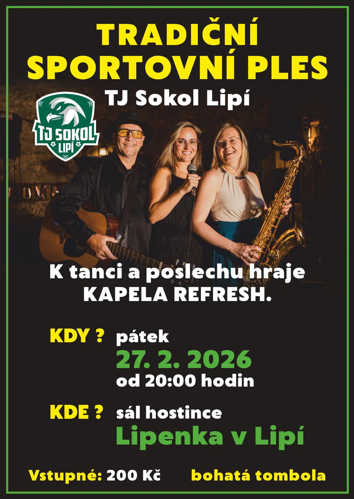 TJ Sokol Lipí - Tradiční sportovní ples