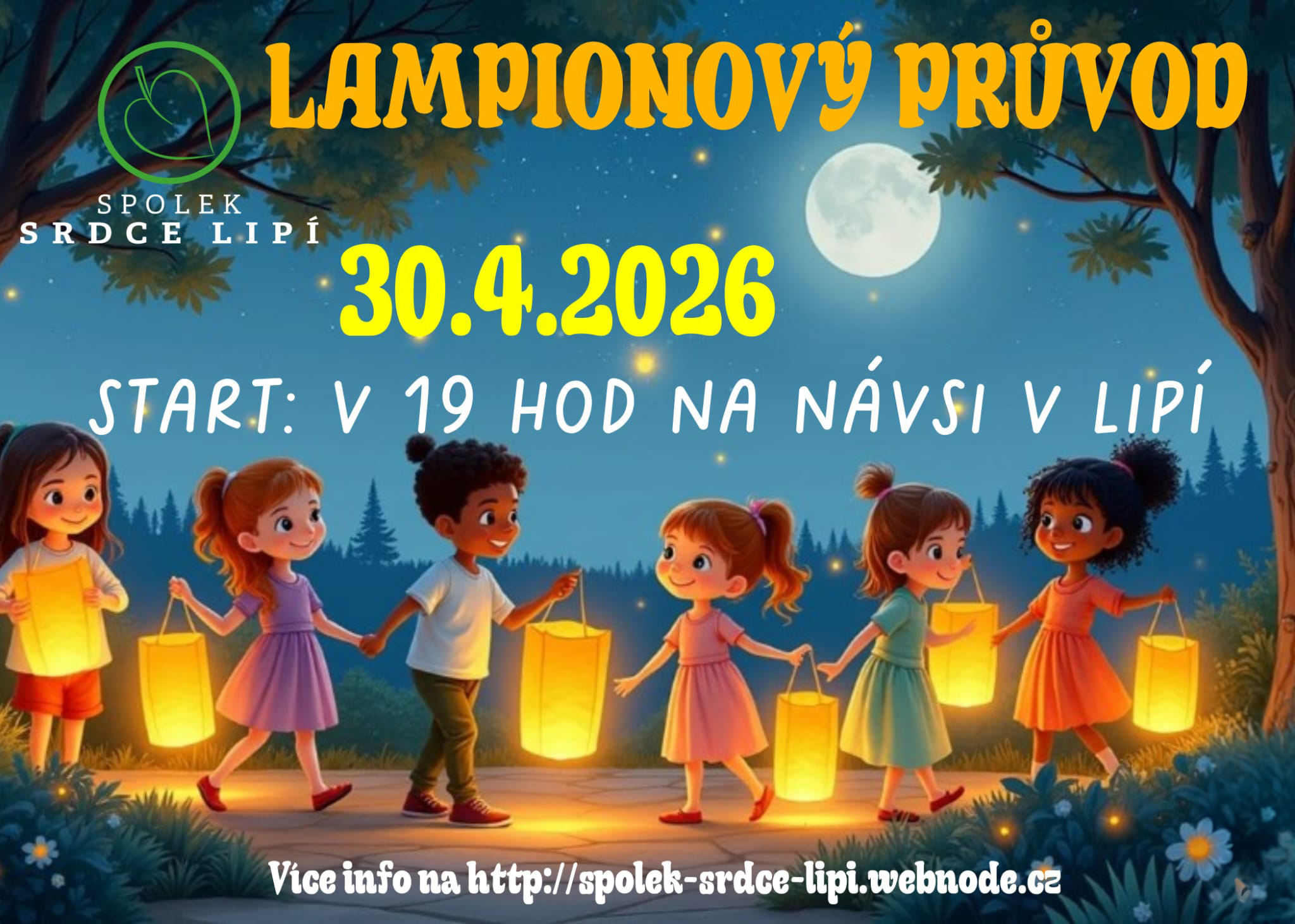 Lampionový průvod dne 30.4.2026