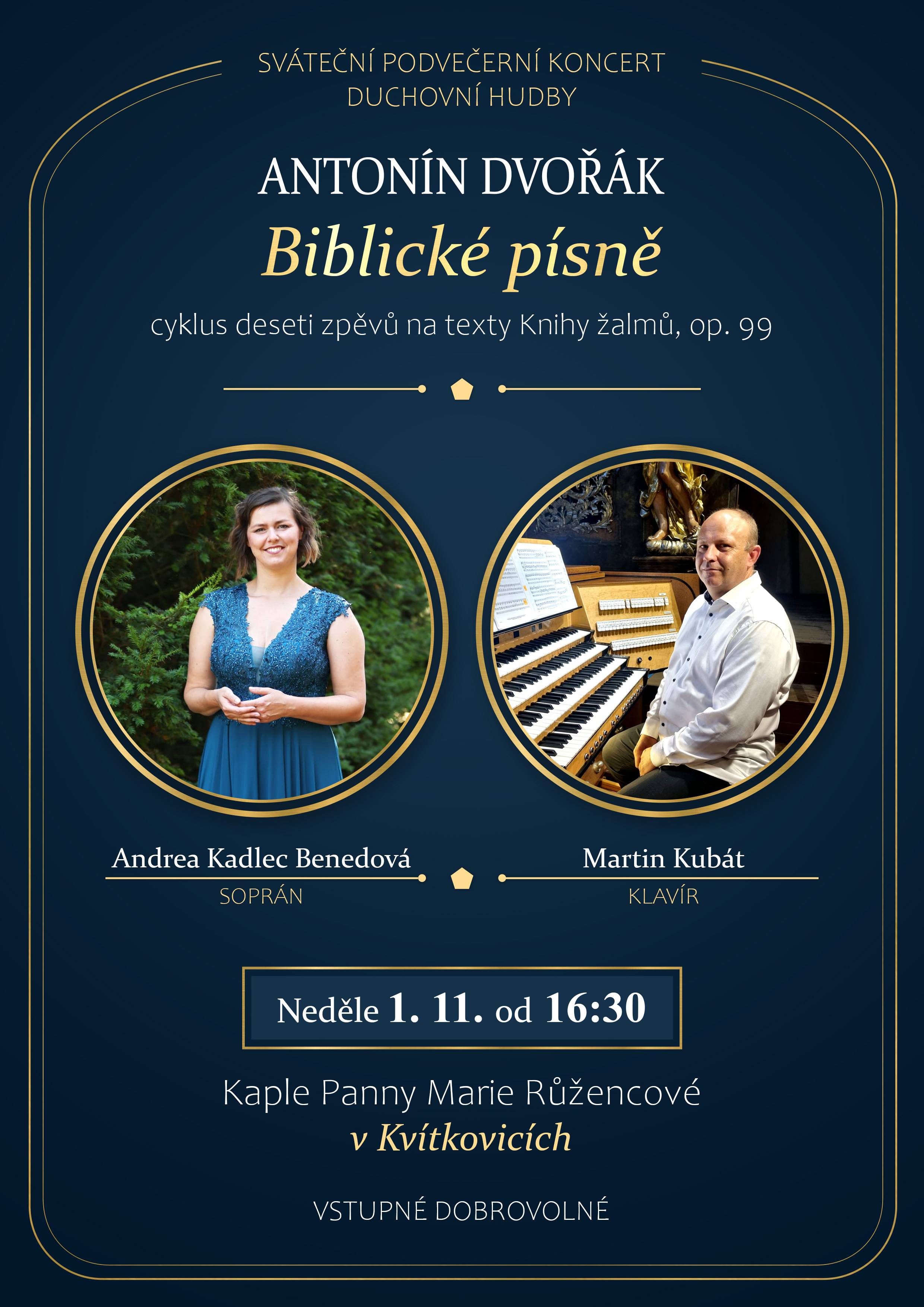Kvítkovice kaple - Antonín Dvořák Biblické písně