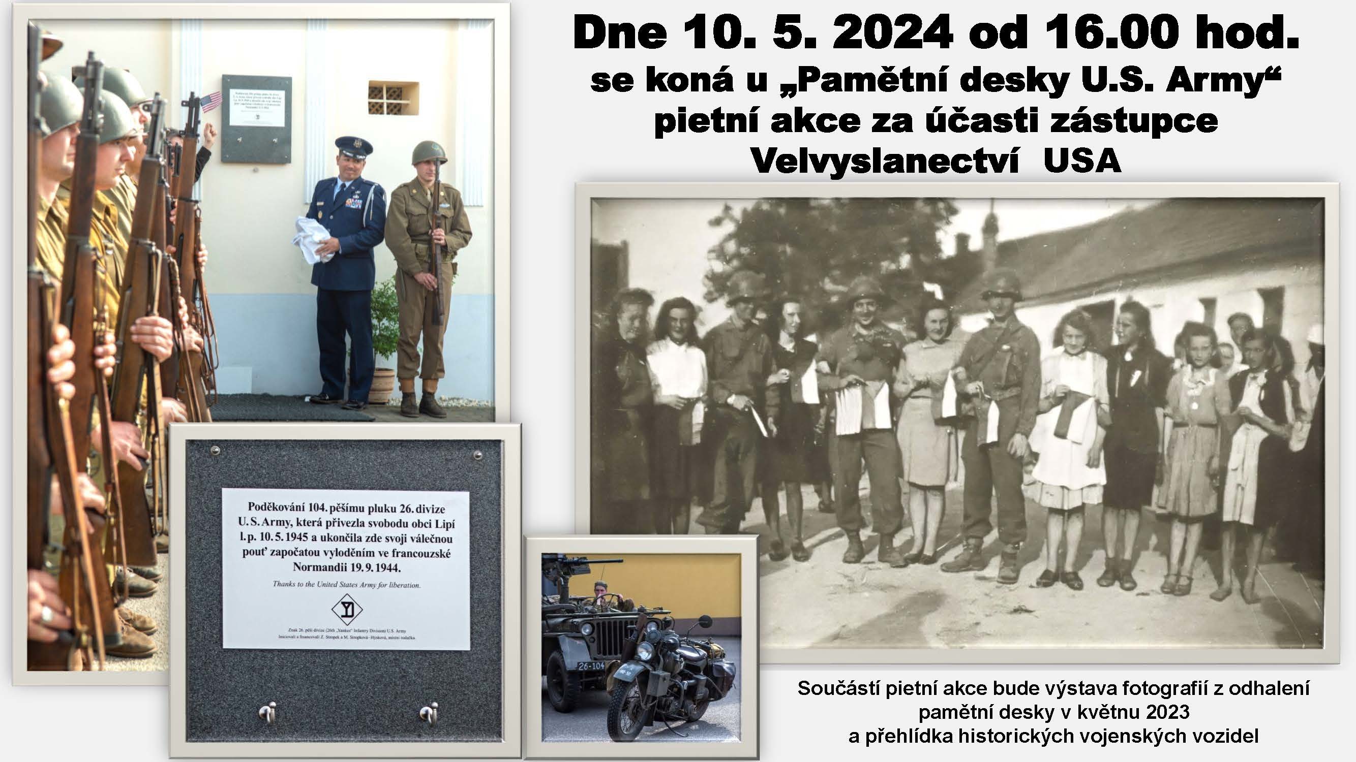 Pietní akce u "Pamětní desky U.S.Army"