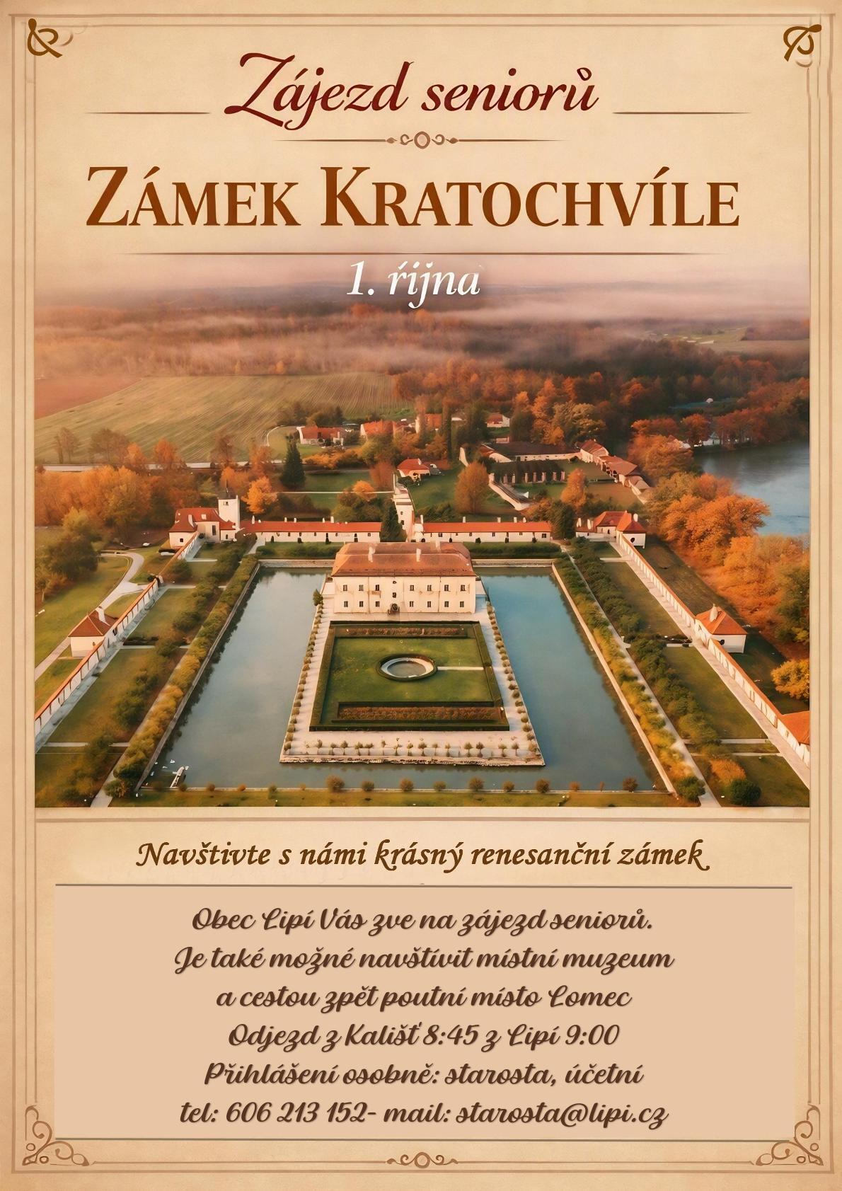 Zájezd seniorů 1.10. 2026
